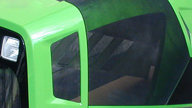Prototyp Laminate lackiert u. verbaut für Traktor